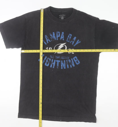 Mens UK Size M Old Time Hockey Black  T-Shirt