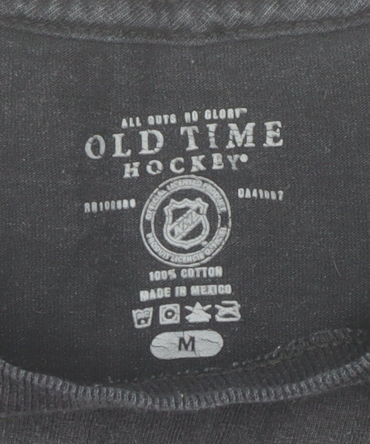 Mens UK Size M Old Time Hockey Black  T-Shirt