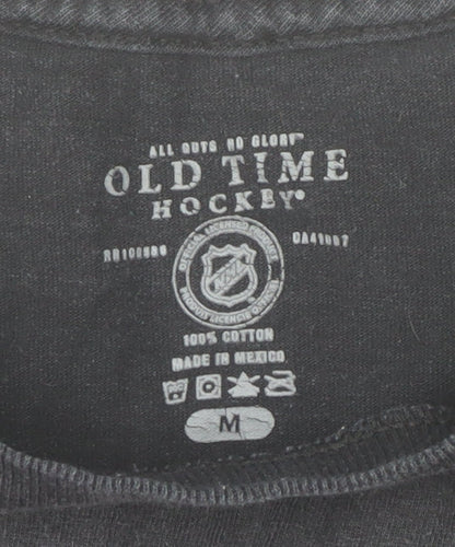 Mens UK Size M Old Time Hockey Black  T-Shirt