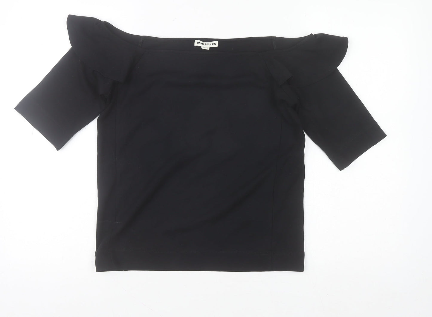 Womens UK Size 16 Whistles Black Basic Blouse
