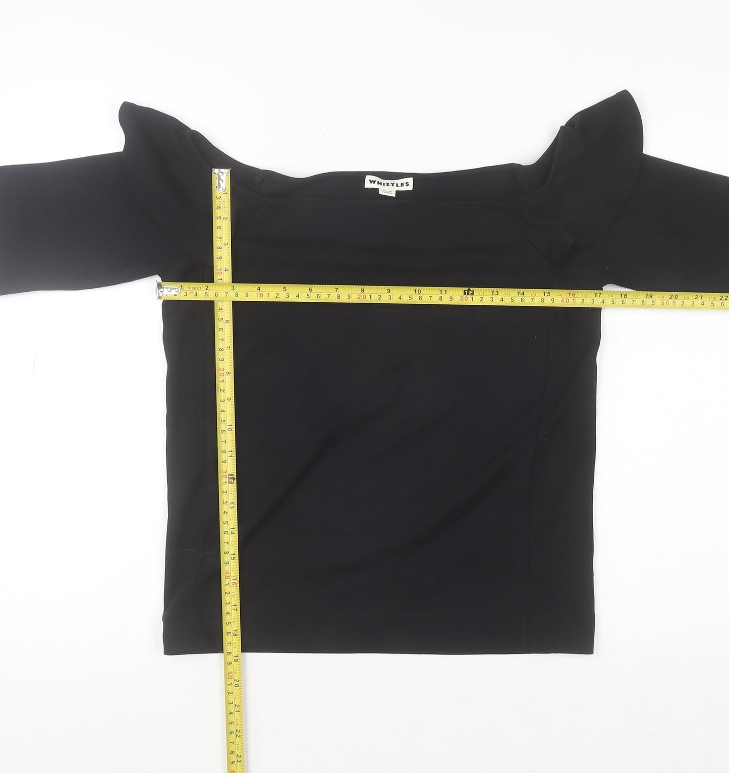 Womens UK Size 16 Whistles Black Basic Blouse