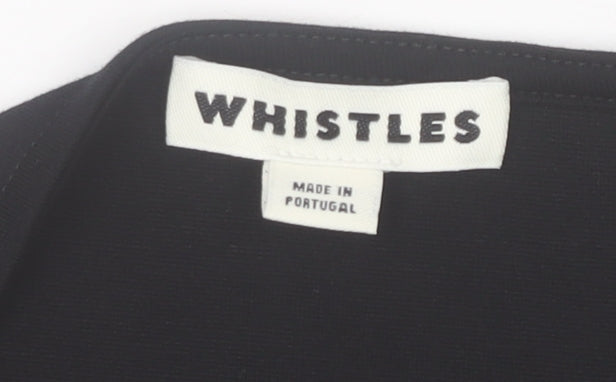 Womens UK Size 16 Whistles Black Basic Blouse