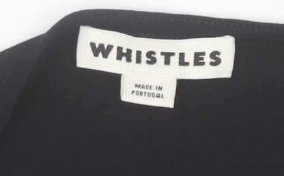 Womens UK Size 16 Whistles Black Basic Blouse