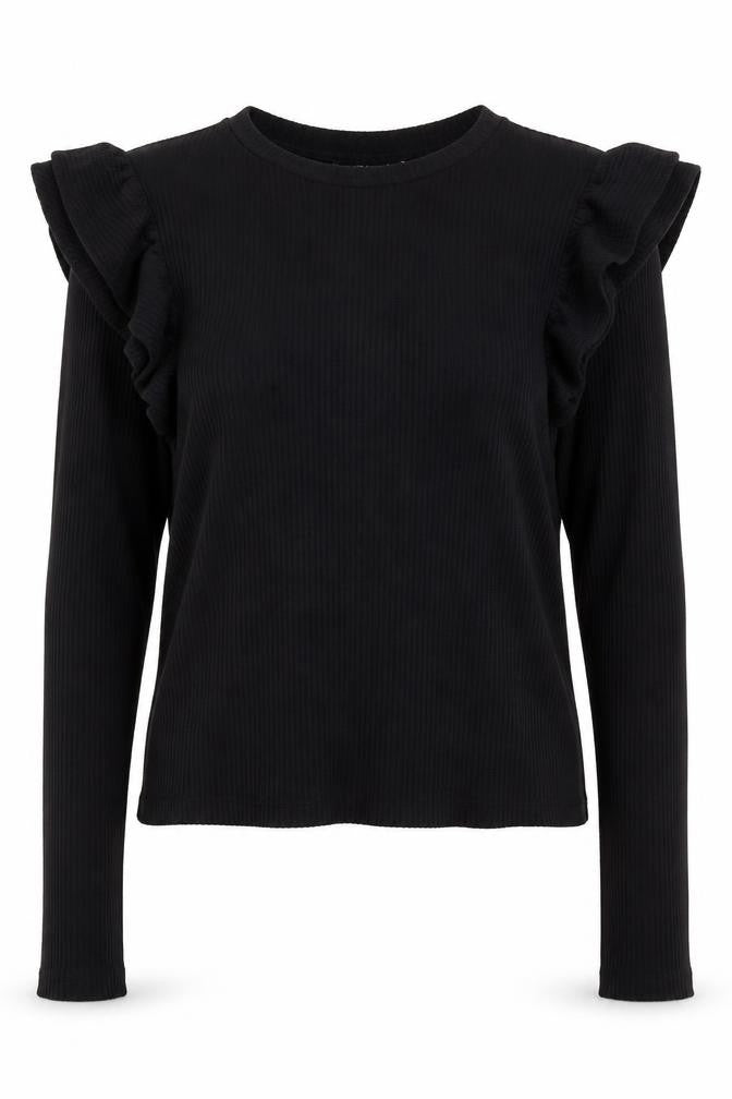 Womens UK Size S Zara Black Basic Blouse