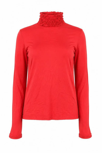 Womens UK Size M Sally Allen London Red Basic Blouse
