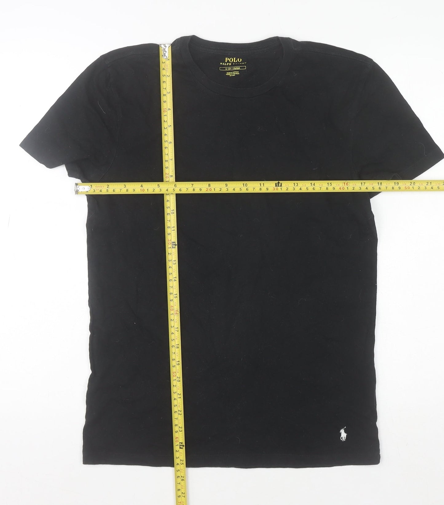 Mens UK Size S Polo Ralph Lauren Black  T-Shirt