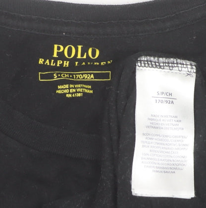 Mens UK Size S Polo Ralph Lauren Black  T-Shirt