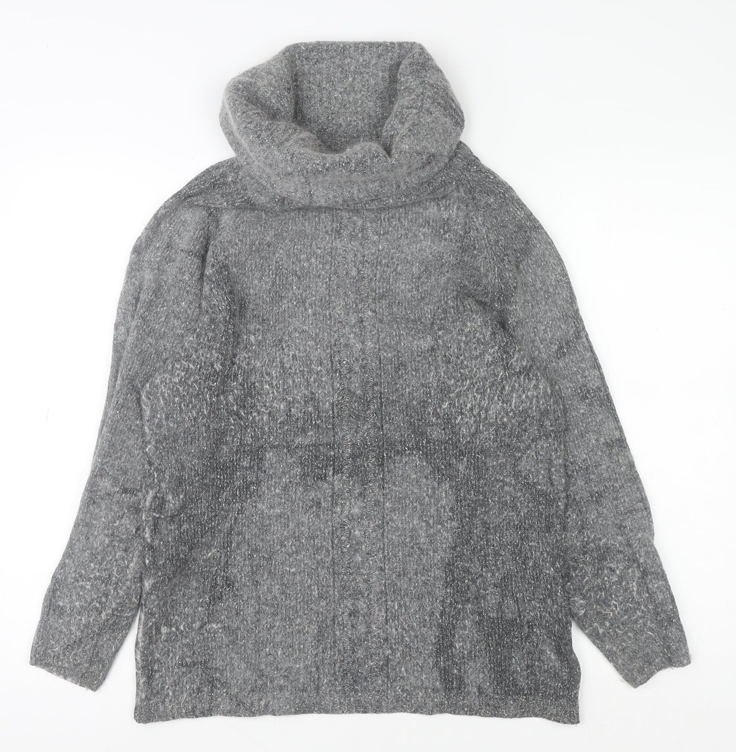 Womens UK Size 10 Expressions Grey Pullover Jumper
