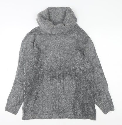 Womens UK Size 10 Expressions Grey Pullover Jumper