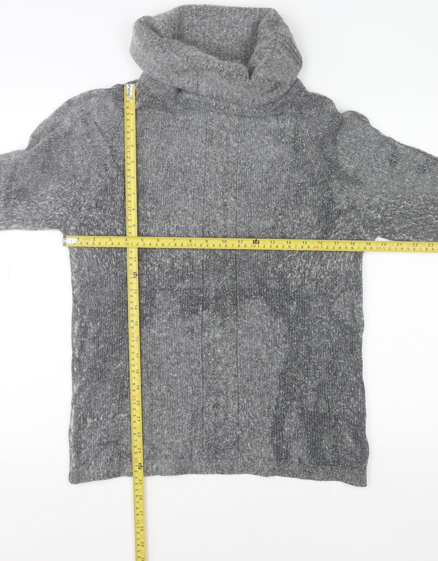 Womens UK Size 10 Expressions Grey Pullover Jumper