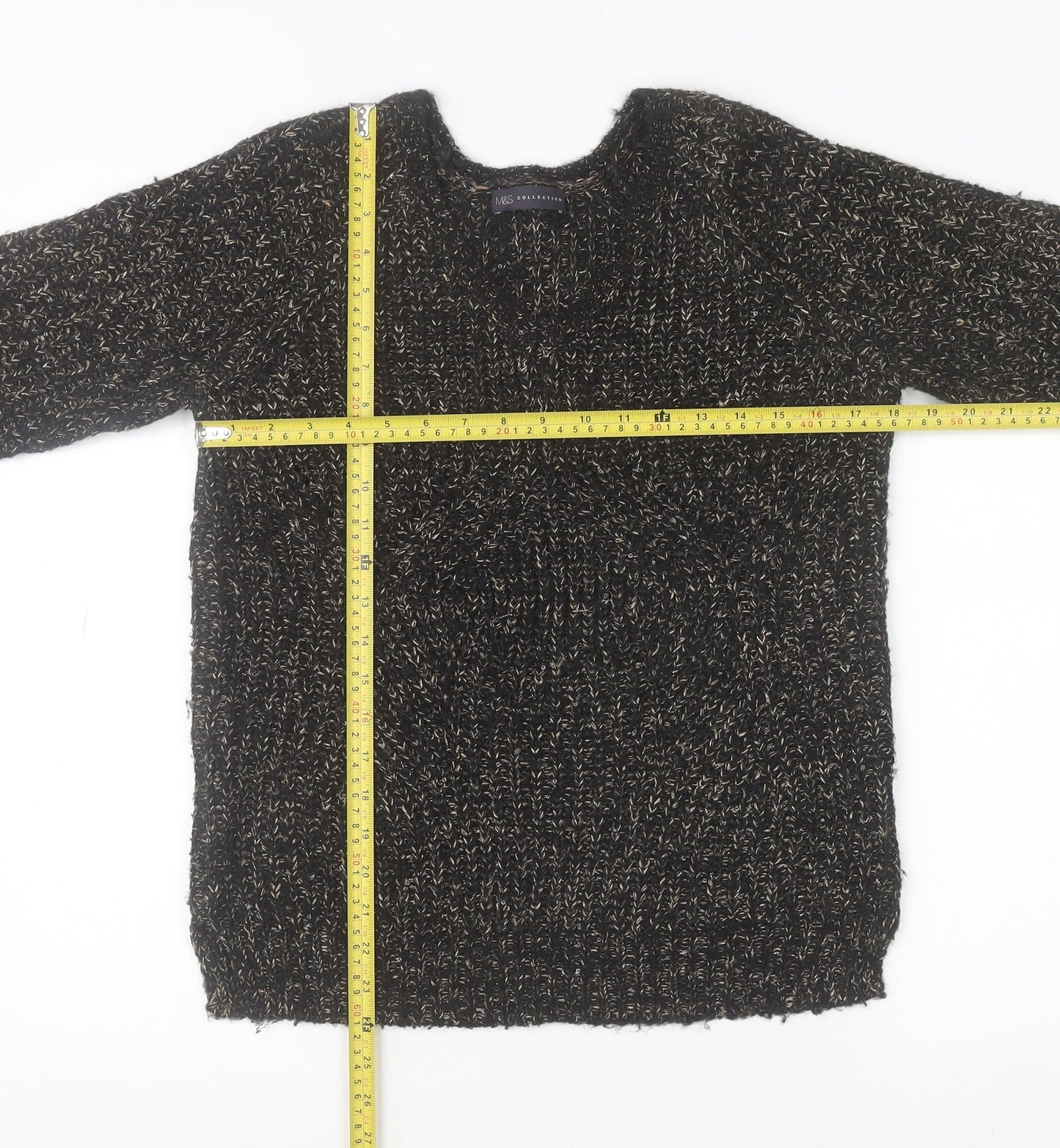 Womens UK Size 8 Marks and Spencer Black Pullover Jumper