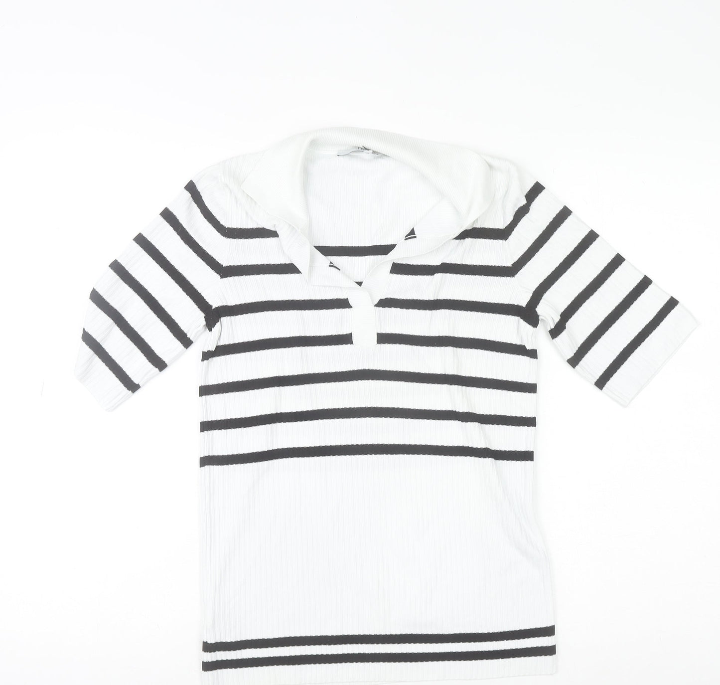 Womens UK Size 6 NEXT White Basic T-Shirt