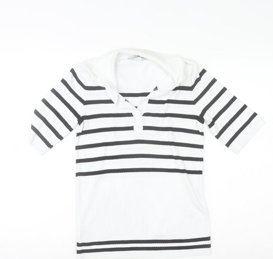 Womens UK Size 6 NEXT White Basic T-Shirt