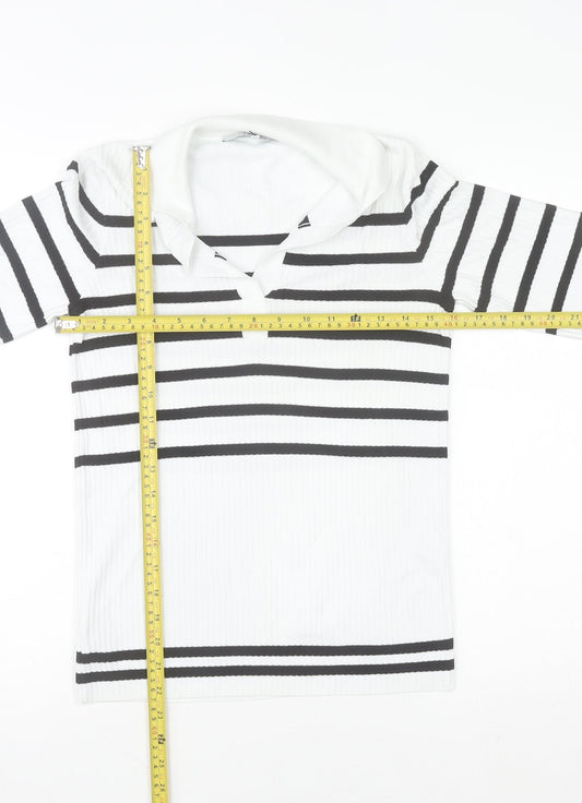 Womens UK Size 6 NEXT White Basic T-Shirt