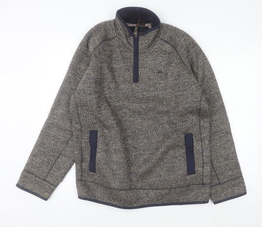 Mens UK Size M Mantaray Grey Pullover Sweatshirt