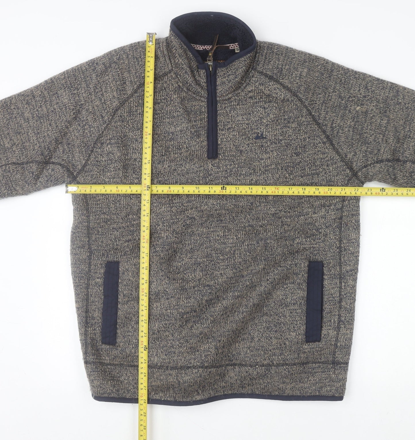 Mens UK Size M Mantaray Grey Pullover Sweatshirt