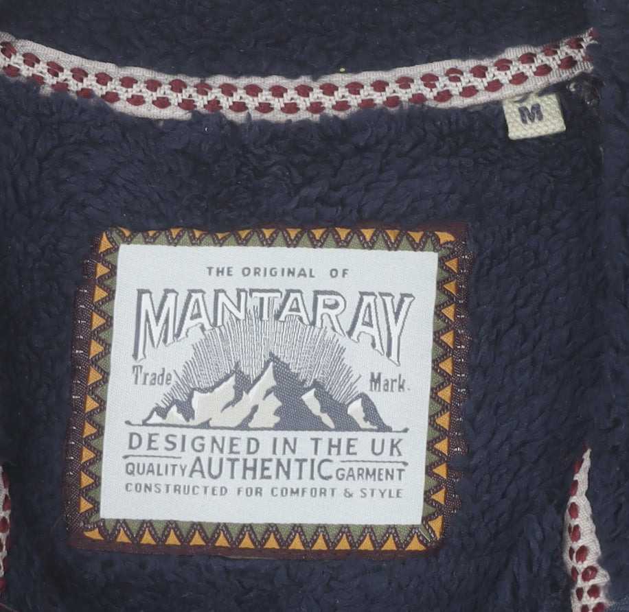 Mens UK Size M Mantaray Grey Pullover Sweatshirt