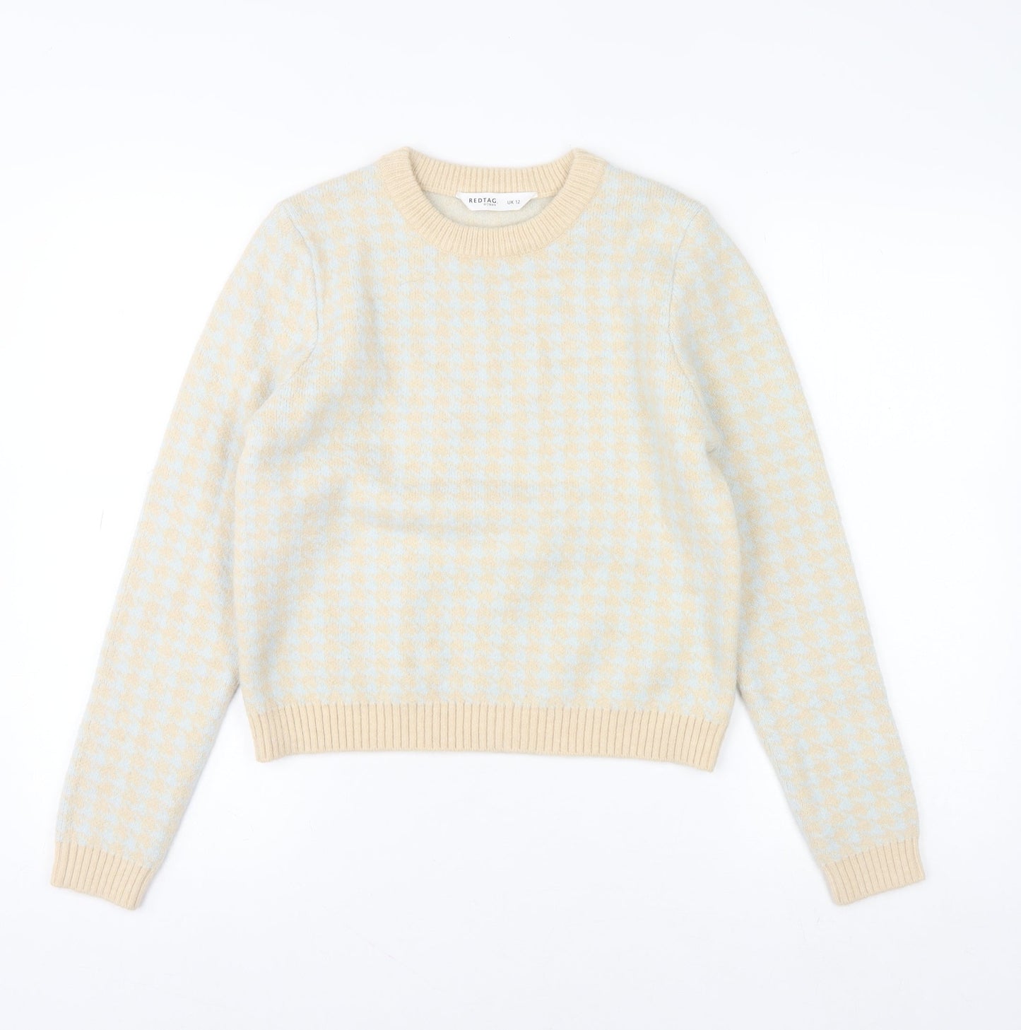 Womens UK Size 12 Redtag Beige Pullover Jumper