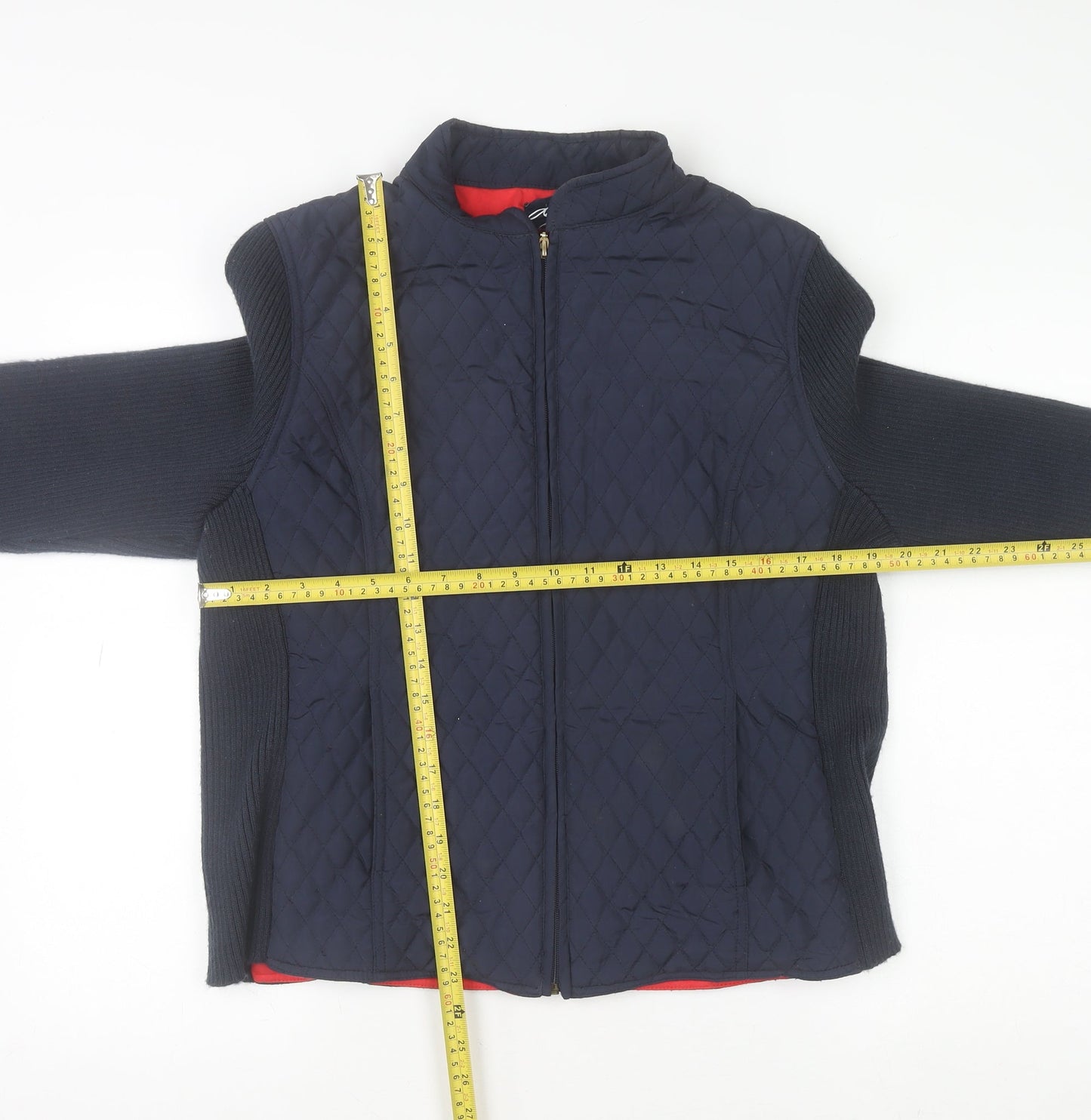 Womens UK Size 16 DASH Blue Quilted Coat
