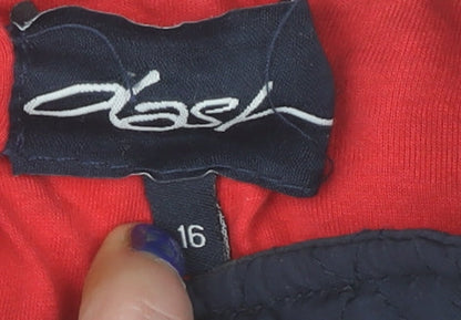 Womens UK Size 16 DASH Blue Quilted Coat