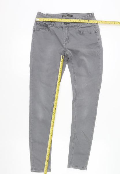 Womens UK Size M Toxik3 Slim Fit Skinny Grey Jeans