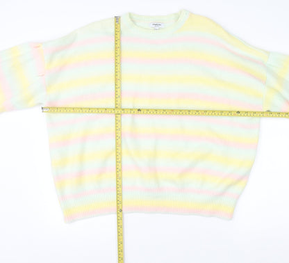 Womens UK Size 2022 Simply Be Multicoloured Pullover Jumper
