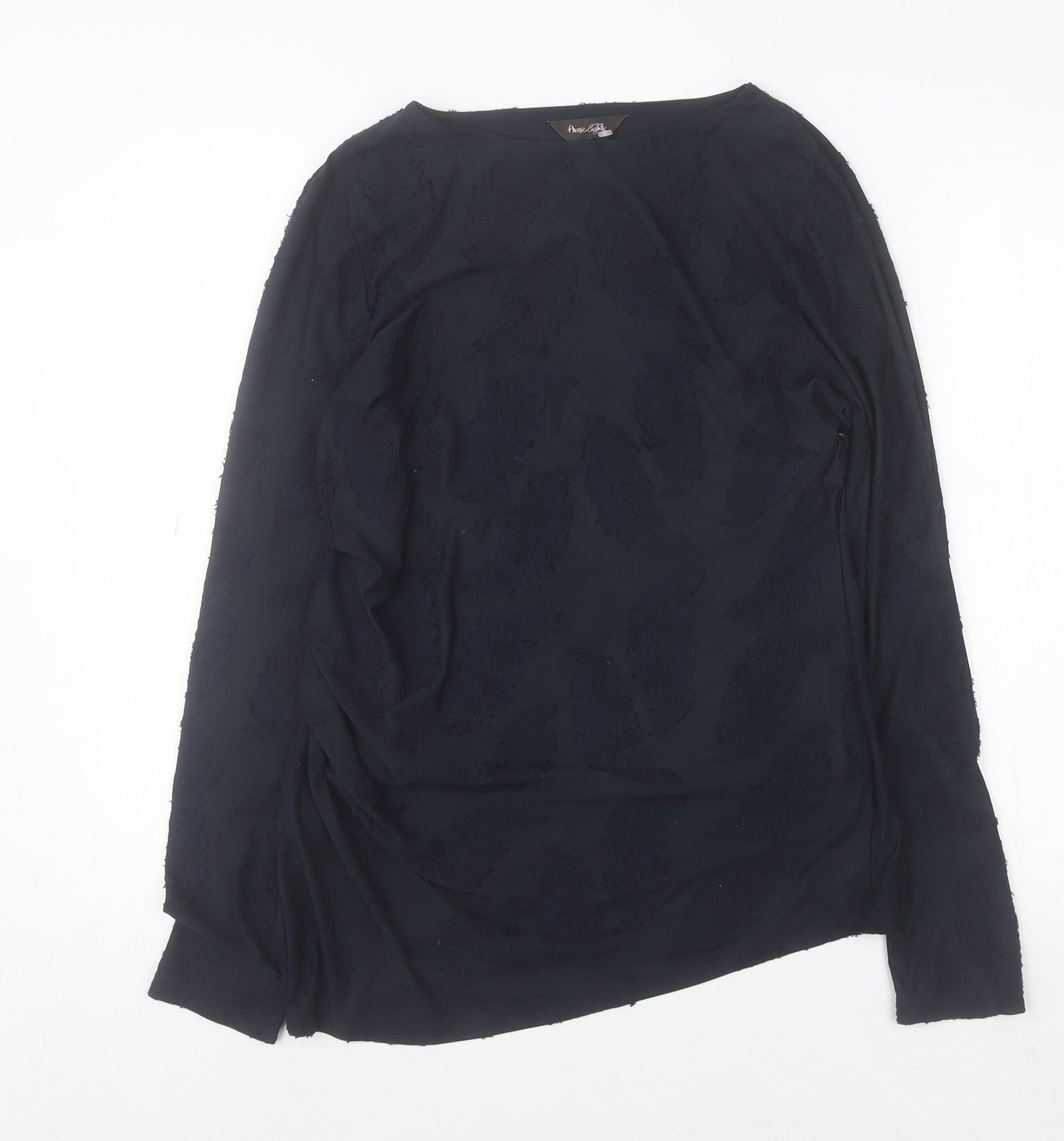 Womens UK Size 12 Phase Eight Black Tunic Blouse