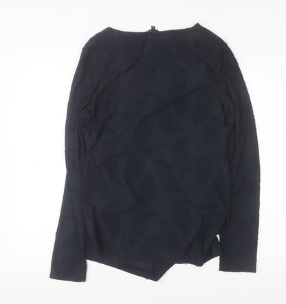 Womens UK Size 12 Phase Eight Black Tunic Blouse