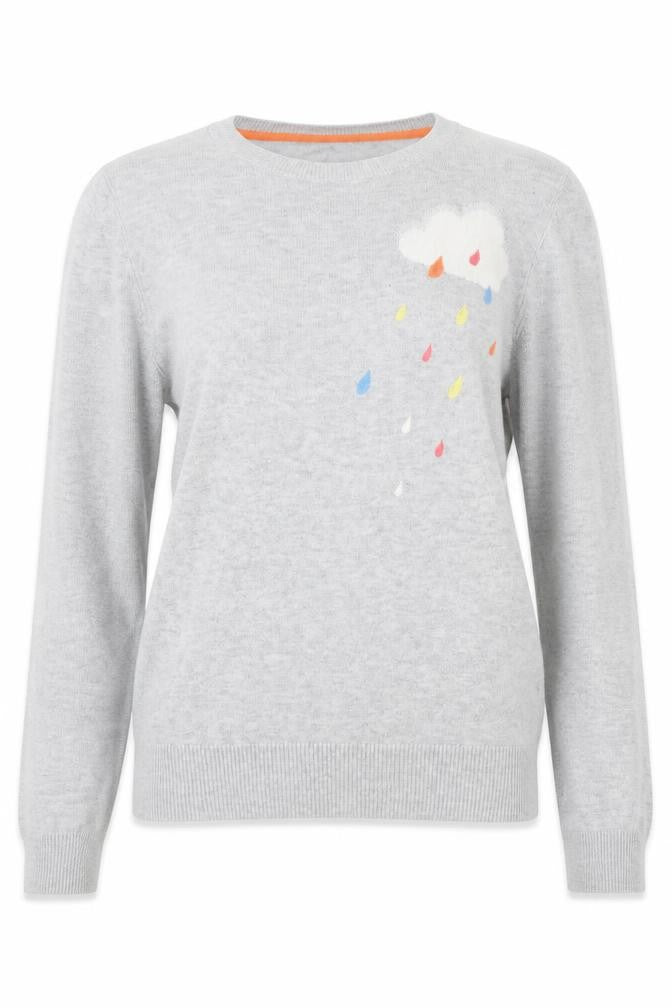 Womens UK Size XS Oasis Grey Pullover Jumper