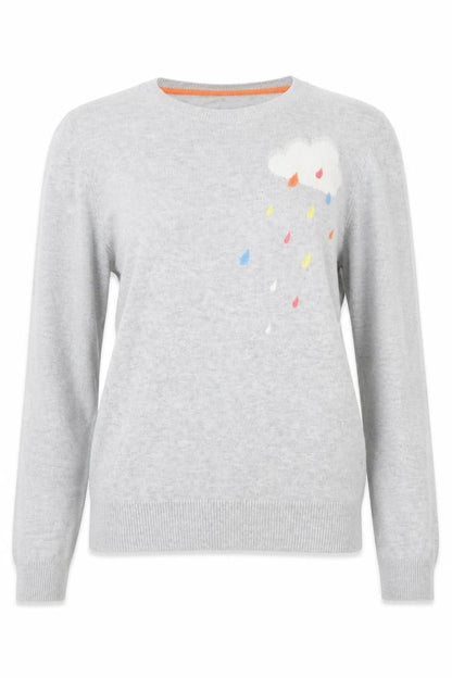Womens UK Size XS Oasis Grey Pullover Jumper