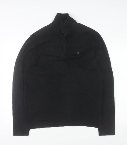Mens UK Size M Victorinox Black Pullover Sweatshirt