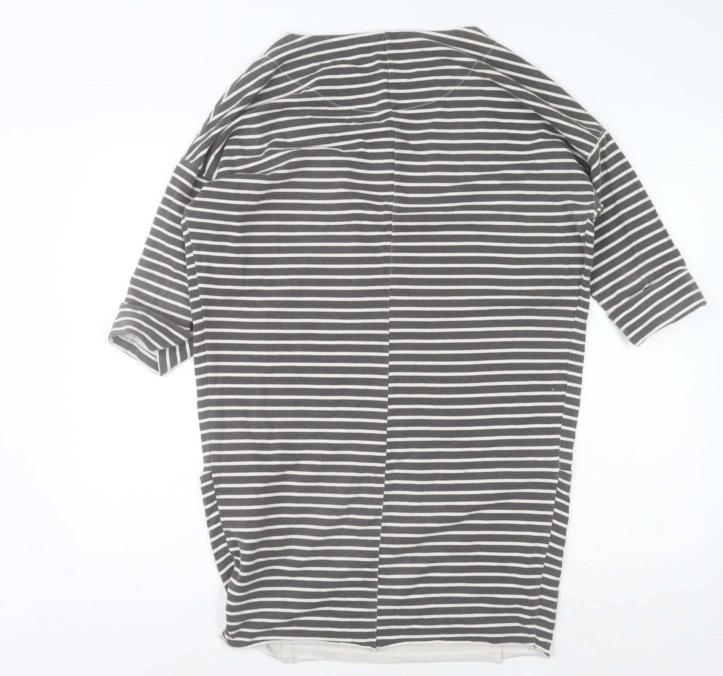 Womens UK Size S Wi & Co Grey Basic T-Shirt