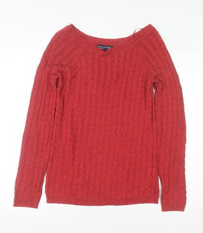 Womens UK Size M Jones New York Red Pullover Jumper