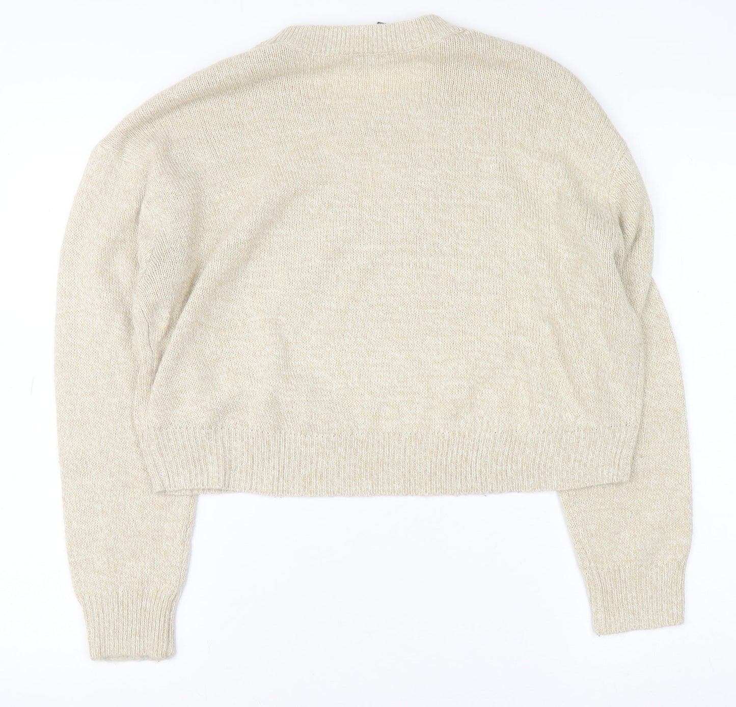 Womens UK Size S H&M Beige Pullover Jumper