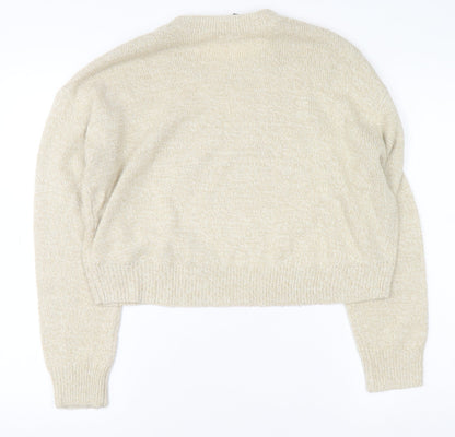 Womens UK Size S H&M Beige Pullover Jumper