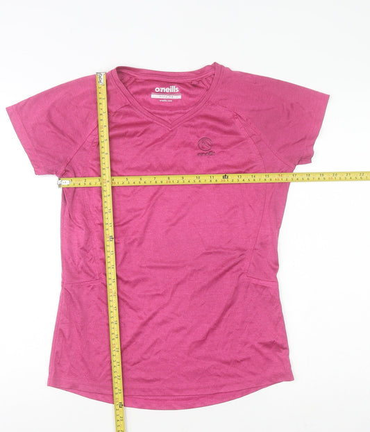 Womens UK Size 10 O’Neills Pink Gym & Training Running & Jogging Yoga T-Shirt