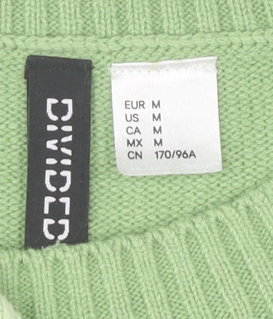 Womens UK Size 12 Divided Green Vest Jumper