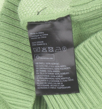Womens UK Size 12 Divided Green Vest Jumper