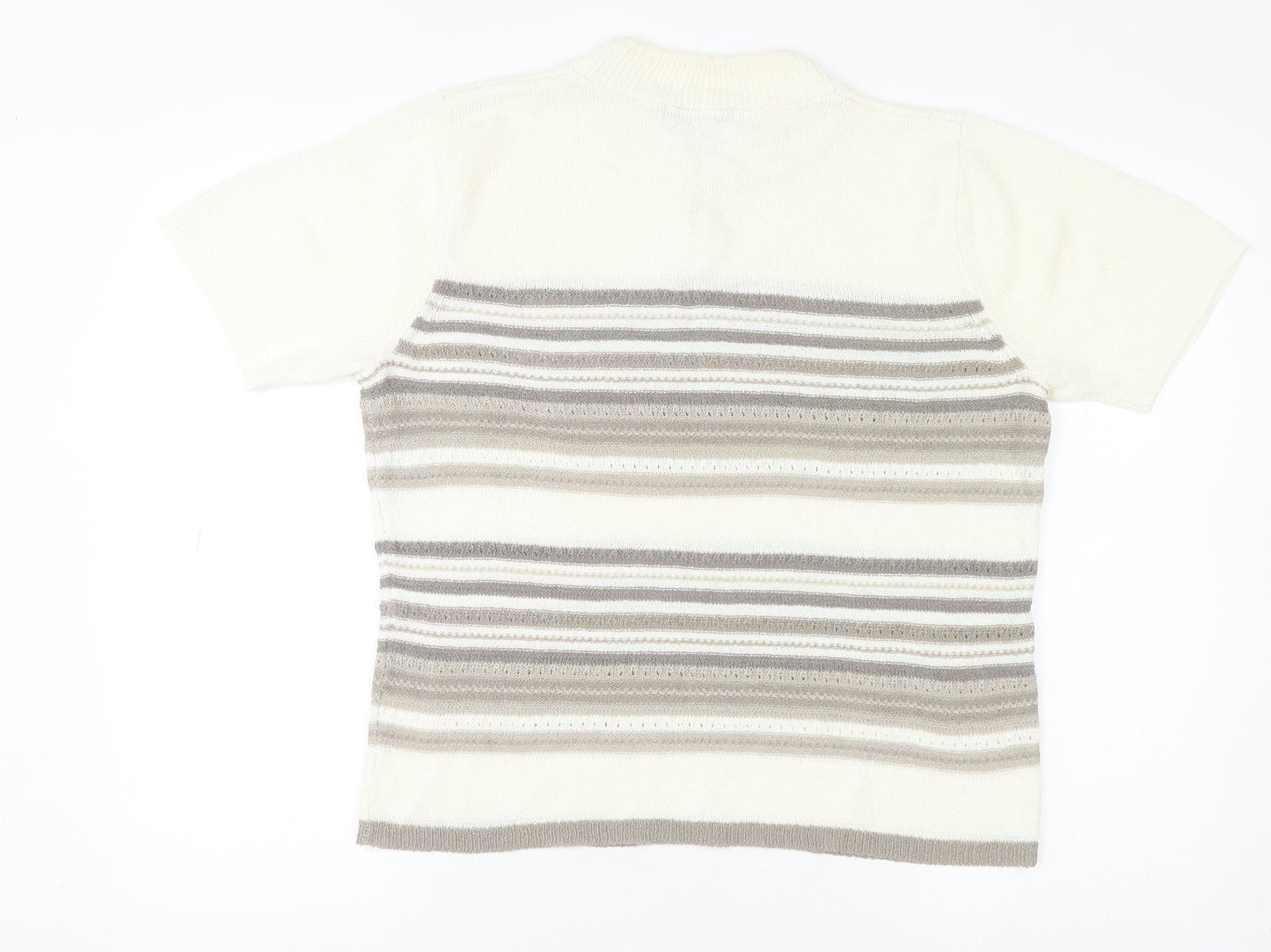 Womens UK Size M Bm Collection Beige Pullover Jumper