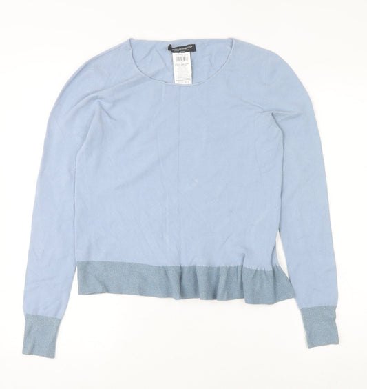Womens UK Size M/L Rinascimento Blue Pullover Jumper