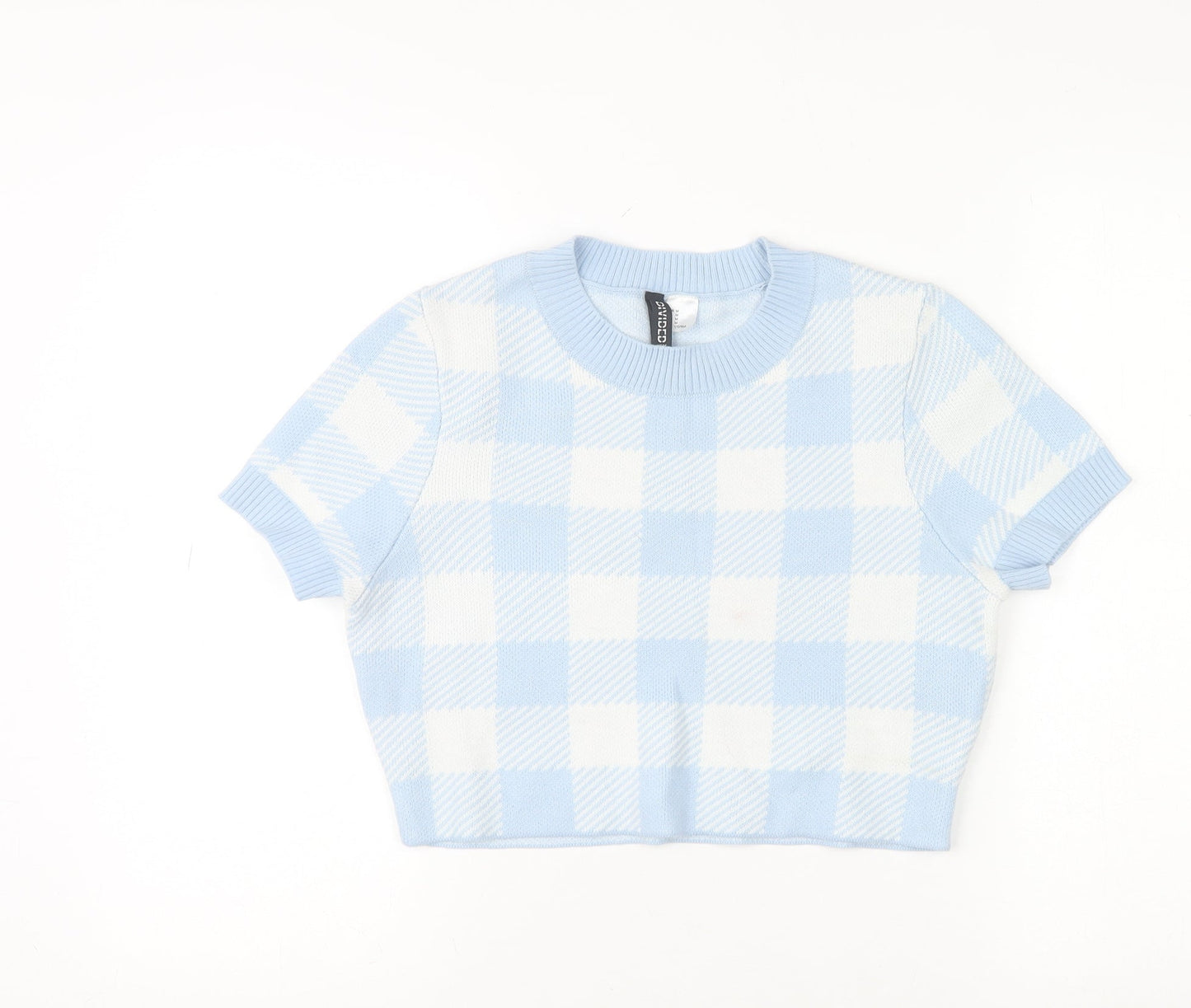 Womens UK Size 12 H&M Blue Pullover Jumper