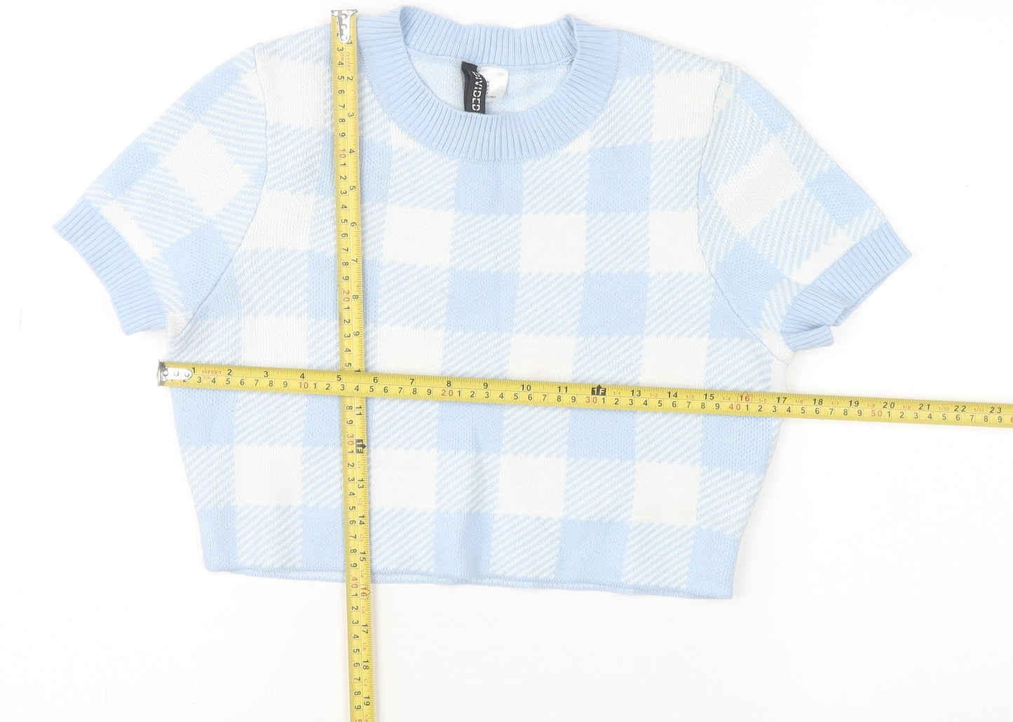 Womens UK Size 12 H&M Blue Pullover Jumper