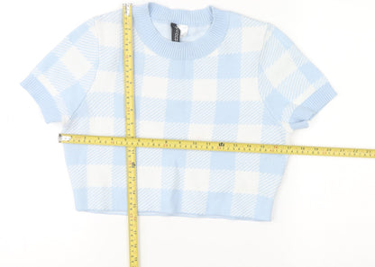 Womens UK Size 12 H&M Blue Pullover Jumper