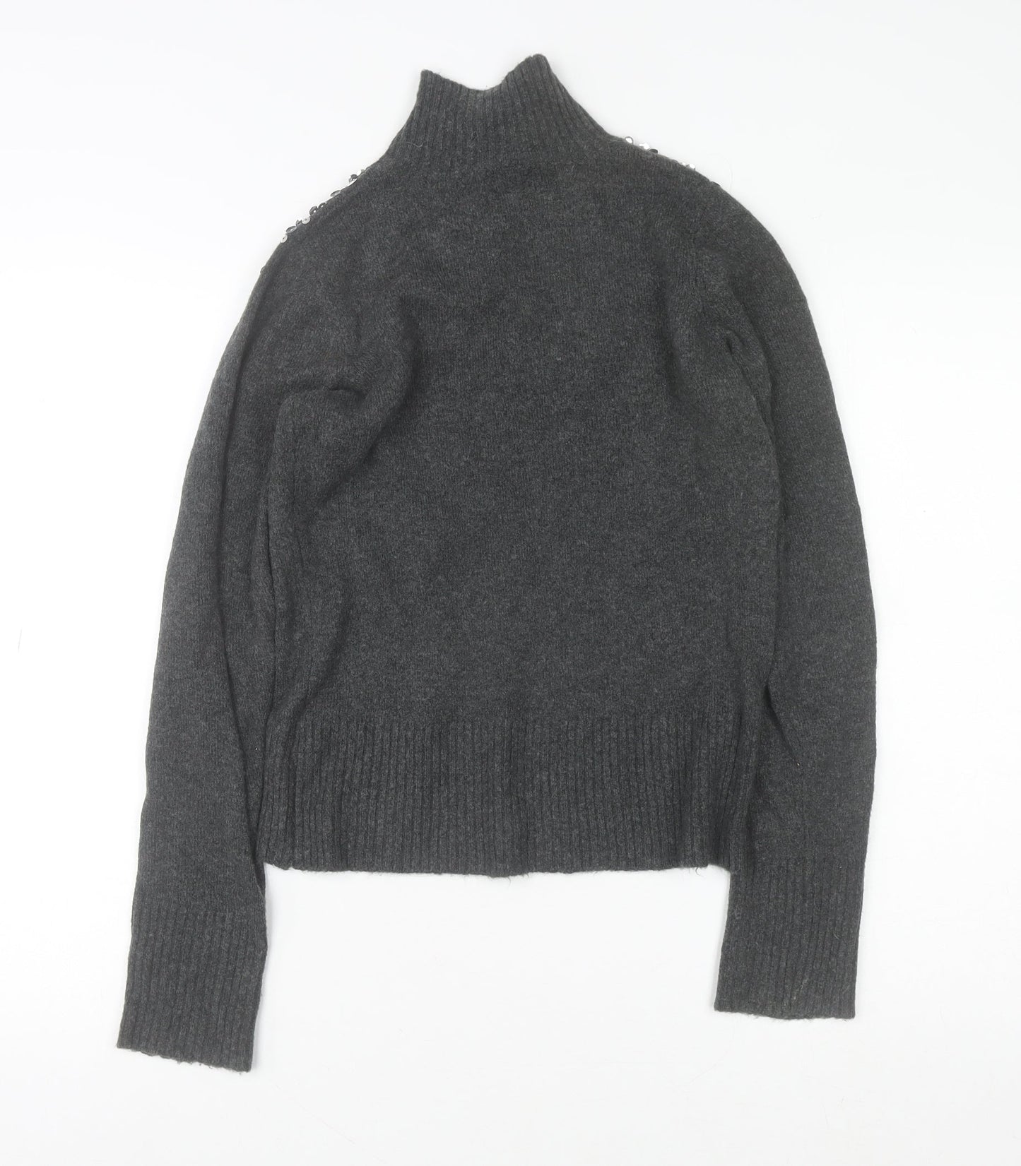 Womens UK Size 8 River Island Grey Pullover Jumper