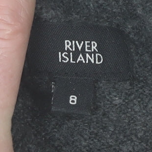 Womens UK Size 8 River Island Grey Pullover Jumper