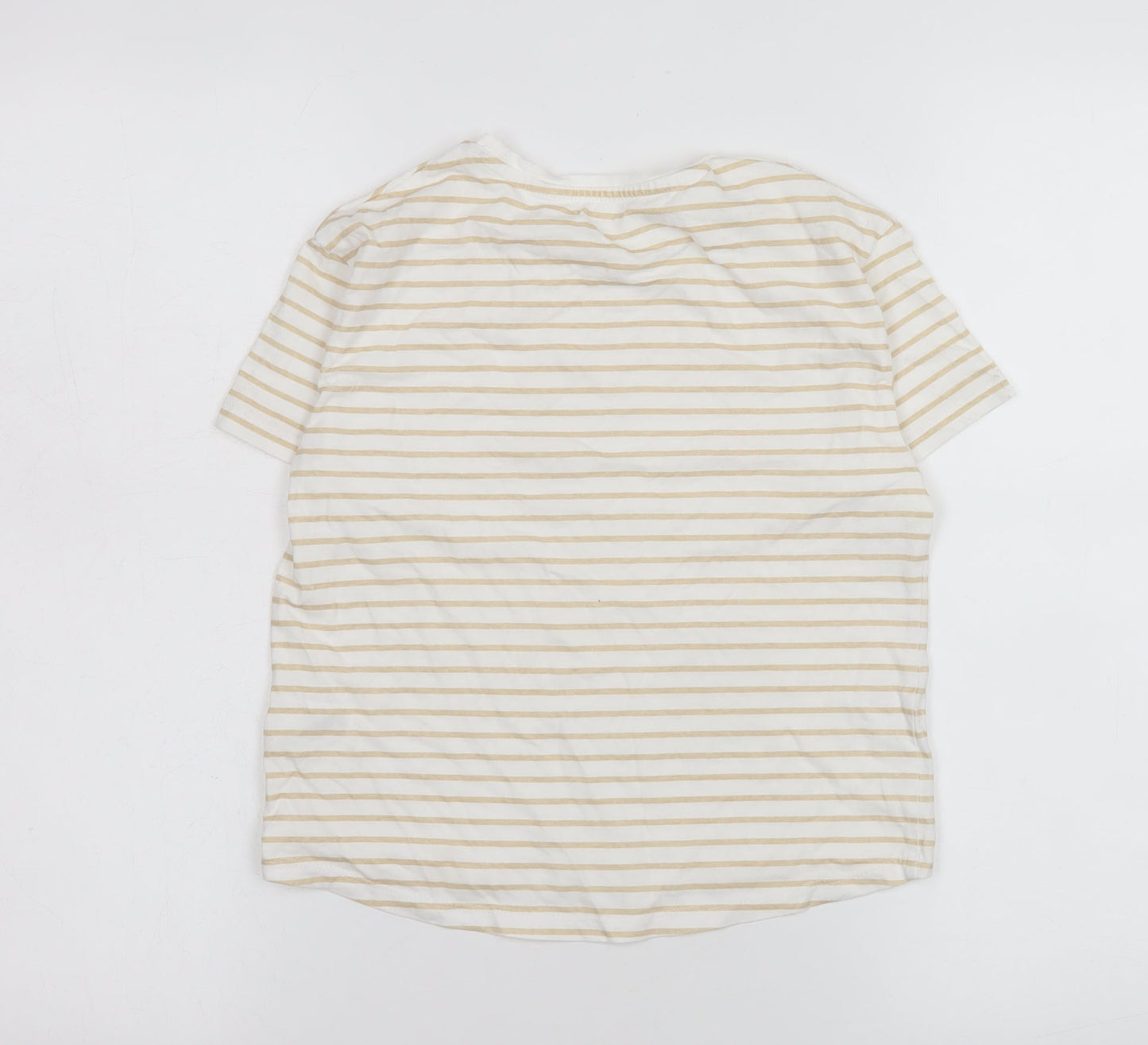 Girls UK Size 8-9 Years Dunnes Stores Beige Basic T-Shirt