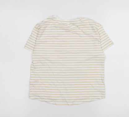 Girls UK Size 8-9 Years Dunnes Stores Beige Basic T-Shirt