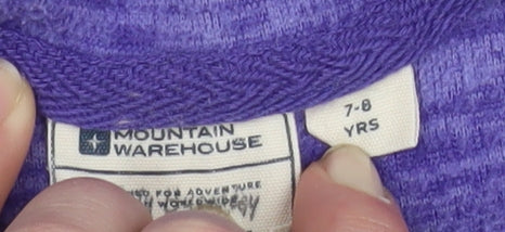 Girls UK Size 7-8 Years Mountain Warehouse Purple Basic Jacket