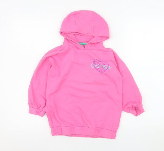 Girls UK Size 4-5 Years Dunnes Stores Pink Pullover Hoodie