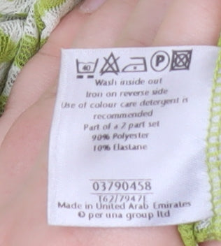 Womens UK Size 10 Marks and Spencer Green Wrap Blouse